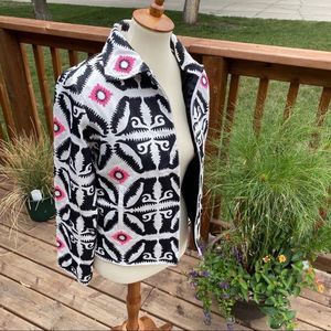 Mara Hoffman Embroidered Bomber Jacket NWT Abstract 2013 Sz XS